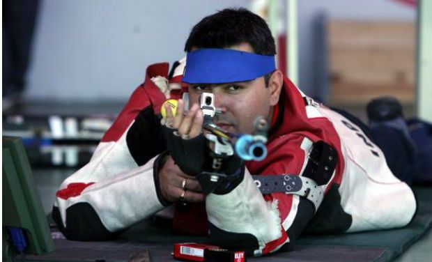 Gagan Narang won the bronze medal in the 50m Rifle Prone Event of the ISSF World Cup to earn himself a quota place for the 2016 Rio Olympics Gagan Narang won the bronze medal in the 50m Rifle Prone Event of the ISSF World Cup to earn himself a quota place for the 2016 Rio Olympics